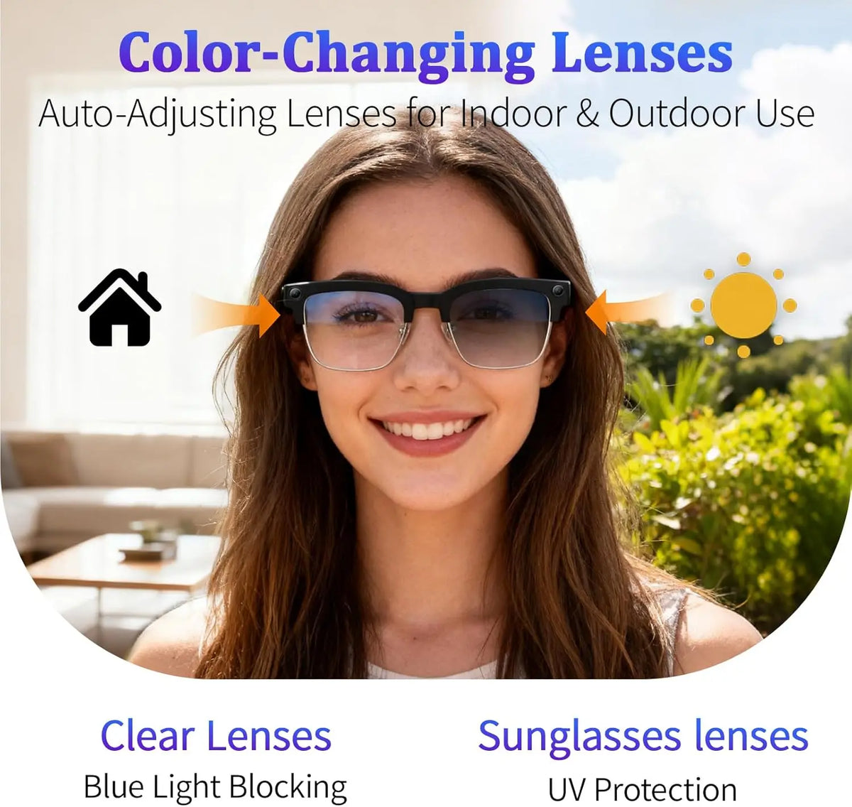 2026New 800W Pixel Camera Smart Glasses Men Video Recording AI Photo Recognition Bluetooth Call Voice Translation Sunglasses Man