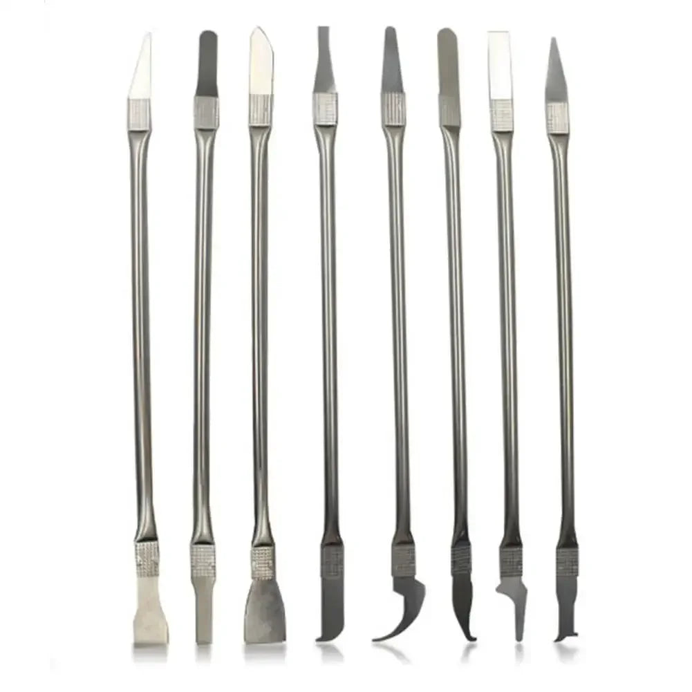 8pcs CPU IC Glue Remover C Chip Repair Phone Repair Tool Thin Blades Piratical Repair Hand Tool For Mobile Phone Computer