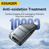 Essager Type-C to Ethernet Adapter 100/1000Mbps Gigabit High-Speed RJ45 To Type-c Adapter For MacBook Laptop Wired Network Card