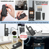 2PCS Baofeng F22 PMR 446MHz Mini Walkie Talkie Waterproof Type-C Licence-free NOAA Flashlight Portable Two Way Radio for Hunting
