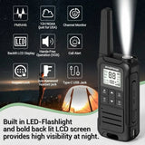 2PCS Baofeng F22 PMR 446MHz Mini Walkie Talkie Waterproof Type-C Licence-free NOAA Flashlight Portable Two Way Radio for Hunting