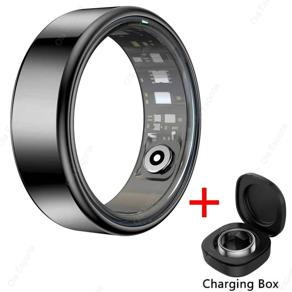 2026 New Smart Ring Men Women, Heart Rate Blood Oxygen and Sleep Monitor Smartring IP68 & 5ATM Waterproof, Multi-sport Ring R11C