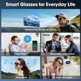2026 New Smart AI Glasses 1080P HD Video Record Camera ChatGPT Bluetooth Call 32GB ROM Language Translation Music Sunglasses Men
