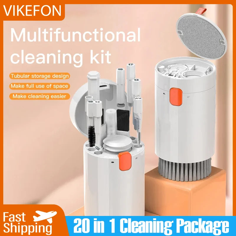 20in1 Digital Cleaning Kit for iPhone Tablet, AirPod Screen Cleaner, Headphone Cleaning Stick, Computer Keyboard Cleaning Brush