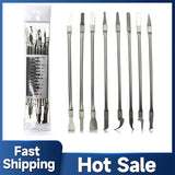 8pcs CPU IC Glue Remover C Chip Repair Phone Repair Tool Thin Blades Piratical Repair Hand Tool For Mobile Phone Computer