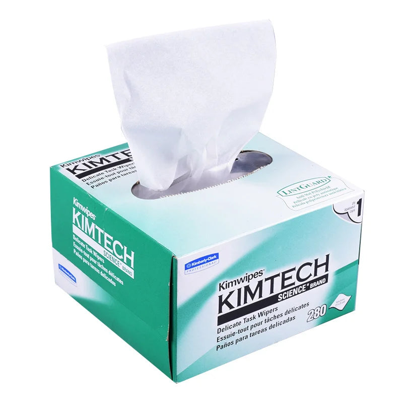 280Pcs Lint Free Optical Fiber Cleaning Paper Dust Free Wipes Box For Fiber Optic Connector End Face Maintenance Accessory
