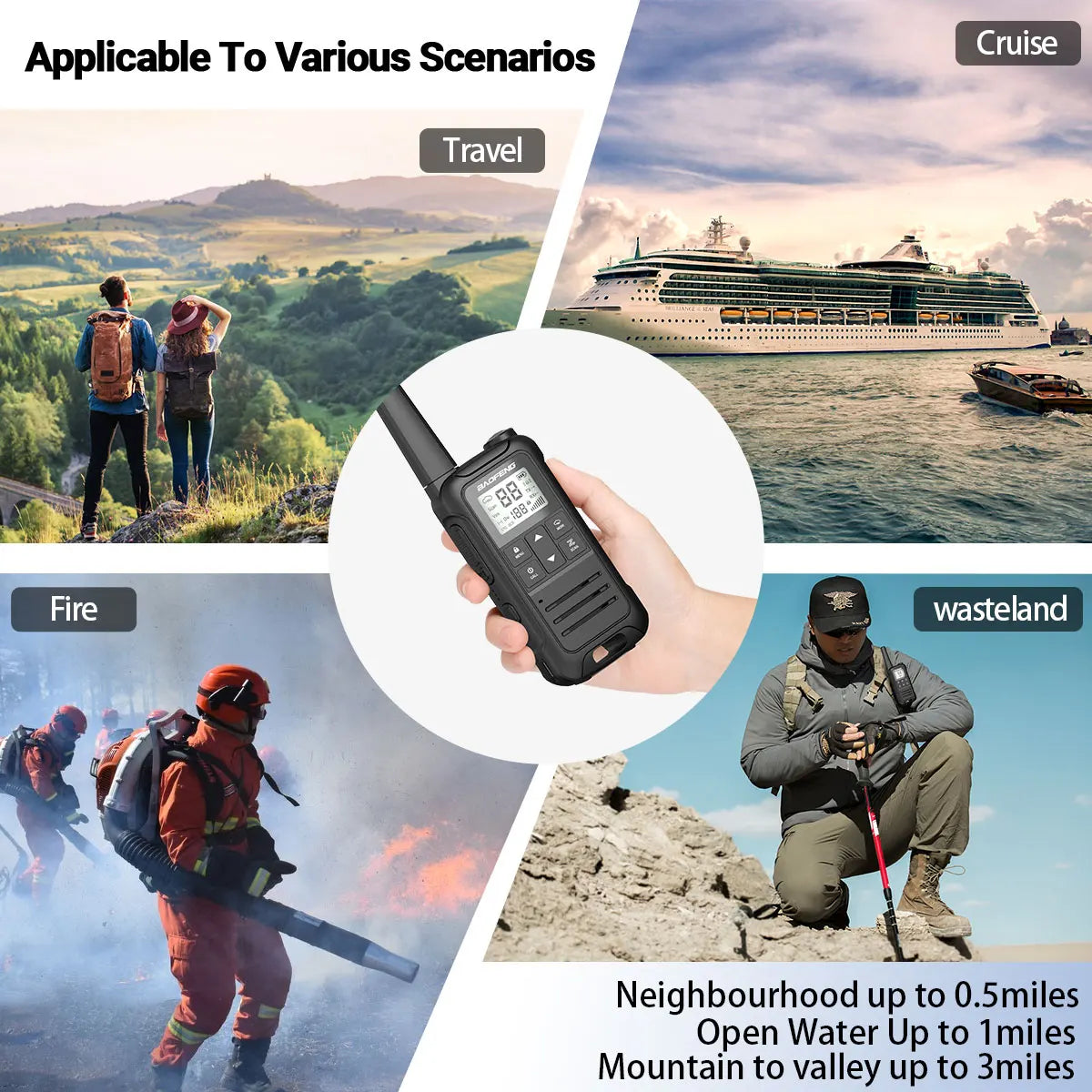 2PCS Baofeng F22 PMR 446MHz Mini Walkie Talkie Waterproof Type-C Licence-free NOAA Flashlight Portable Two Way Radio for Hunting