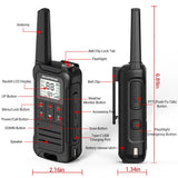 2PCS Baofeng F22 PMR 446MHz Mini Walkie Talkie Waterproof Type-C Licence-free NOAA Flashlight Portable Two Way Radio for Hunting
