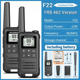 2PCS Baofeng F22 PMR 446MHz Mini Walkie Talkie Waterproof Type-C Licence-free NOAA Flashlight Portable Two Way Radio for Hunting