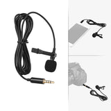 3.5mm Mini Microphone Type C Lapel Clip-on Microphone Portable USB Type-C 3.5mm Professional Micro Mic For DSLR Camera PC Laptop