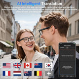 2026 New Smart AI Glasses 1080P HD Video Record Camera ChatGPT Bluetooth Call 32GB ROM Language Translation Music Sunglasses Men