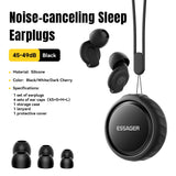 Essager Noise-canceling Sleep Earplugs 45-49dB Anti-Noise Hearing Protection Silicone Soft Earplug for Sleep Work Study Travel